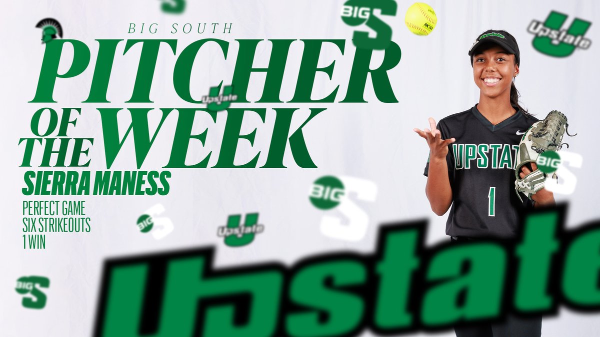 After throwing six strikeouts in her first career PERFECT GAME, Sierra Maness collects her fourth Big South weekly honor as she is named the Pitcher of the Week!

🔗 | brnw.ch/21wJiyG

#SpartanArmy ⚔️