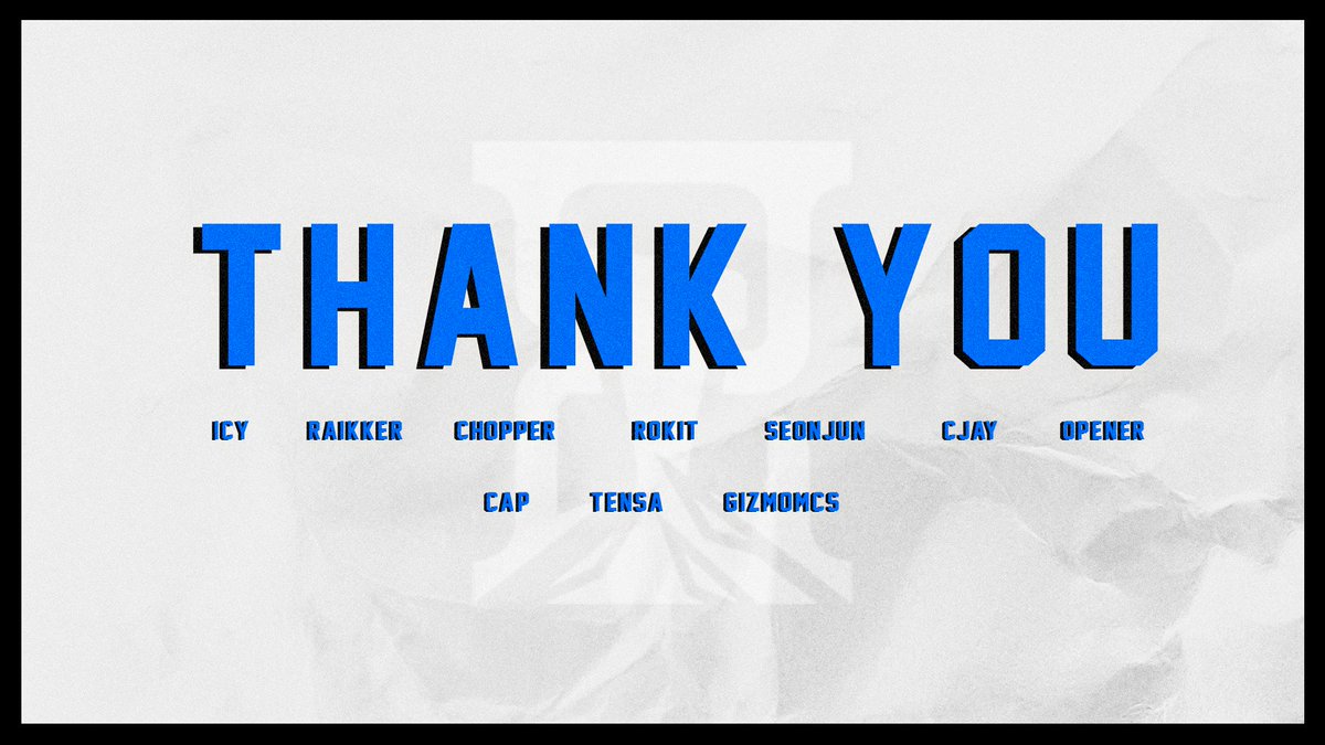 From one chapter to another, time reveals the destiny of all. Thank you to our OWCS roster. Wishing you all the best of luck in your new sanctuary! 🔹 @iCy_OW 🔹 @Raikker_ 🔹 @ChopperOW1 🔹 @Rokit_OW 🔹 @seonjun_ow 🔹 @cjayow 🔹 @OPENER_ow 🔹 @Cap1tology 🔹 @Tensa_The_Sage 🔹