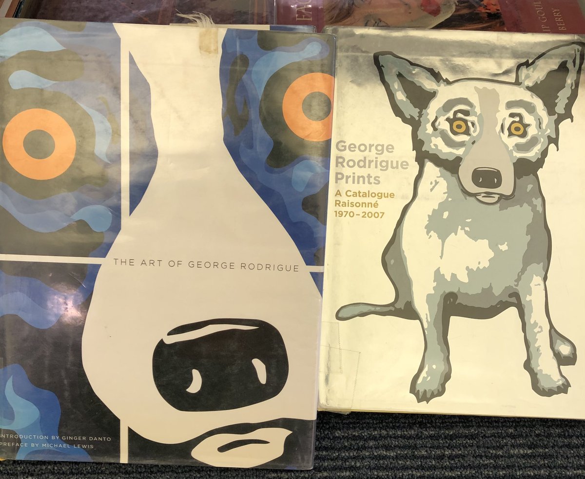 JackpotNick's tweet image. So simple to draw and 🎨 paint.  A child can do it. Part of #BlueDog appeal I believe.  #Rodrigue cranked ‘em out in all types of settings and backgrounds.