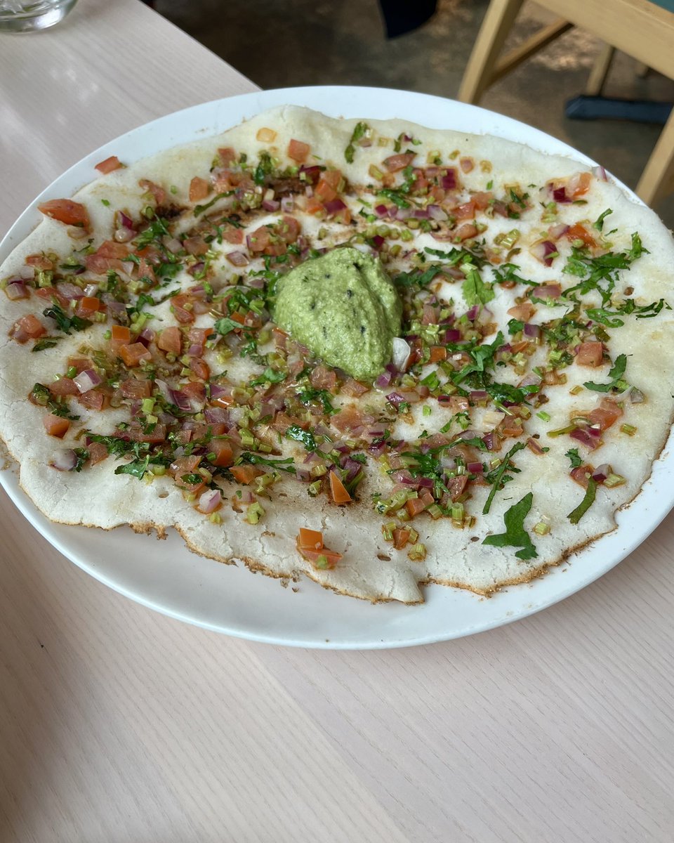 Onion and Chilli Dosa @CafeSpiceNamast @chefcyrustodiw1 #foodie #food #dosa #indianfood #parseefood #indiancuisine #onionandchilli #foodphotography #hospitality #foodstagram #foodies #instafood #foodieheaven😍 #cyrustodiwala #royalalbertwharf #cafespicenamaste