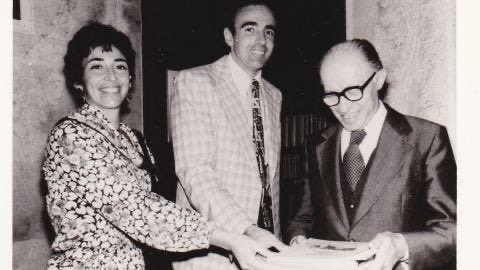 Just posting Sheryl Sandberg’s parents with Soviet-born Prime Minister Menachem Begin.