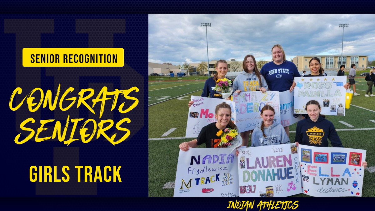 Congrats to the senior members of our girls track team. Good luck in the future!