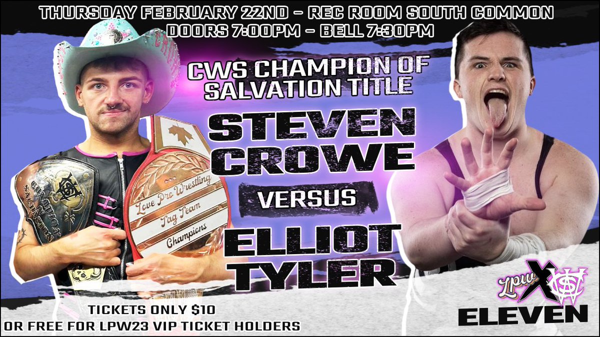 JUST ADDED @LoveWrestlingCA x @ClandestineSOC 11 Featuring @heyosteven v @Ellieboy98 @MarzSpecialist v @SagerZoe v @RealEliSurge @T_Y_Jackson v @TheThickness7 @BeratGoraniKS v @teamflexappeal & more! Watch it now independentwrestling.tv/player/DBvGb1x…