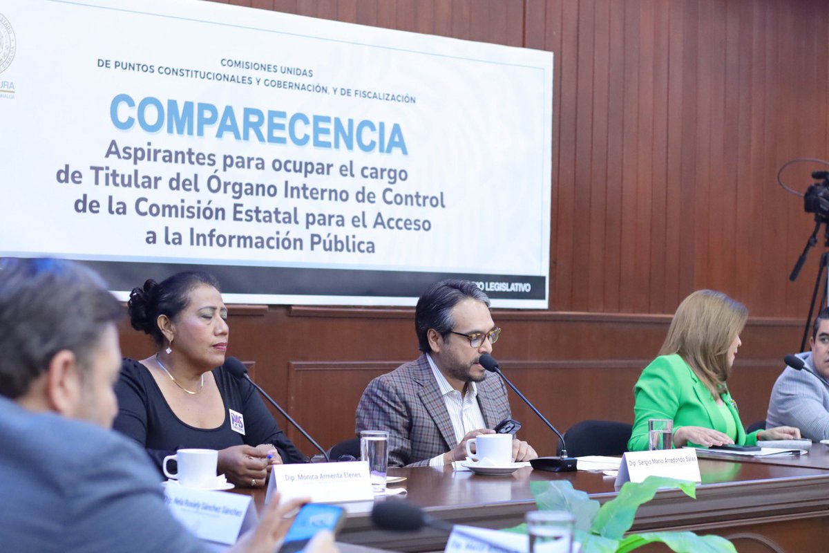 sergiomarioa's tweet image. El día de hoy, en comisiones unidas, de puntos Constitucionales y de Gobernación, y de Fiscalización, desarrollamos, el proceso de comparecencias de las y los aspirantes a ocupar el puesto de titular del órgano interno de control de @ceaip_sinaloa. Es facultad del…
