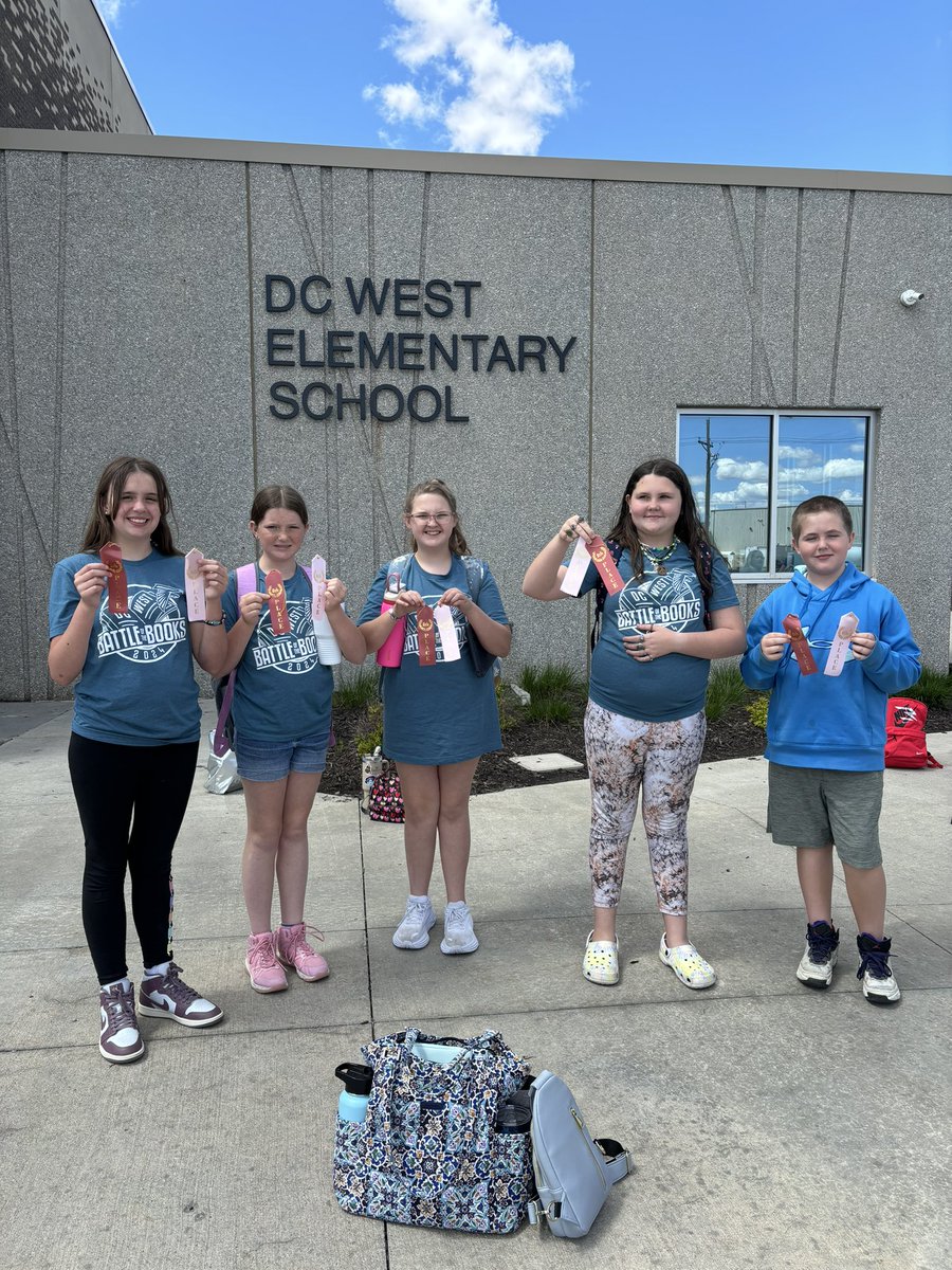 2024 Elementary Battle of the Books Team 1 earned 8th place in performance and 6th place in writing out of 15 teams! @DCWElementary