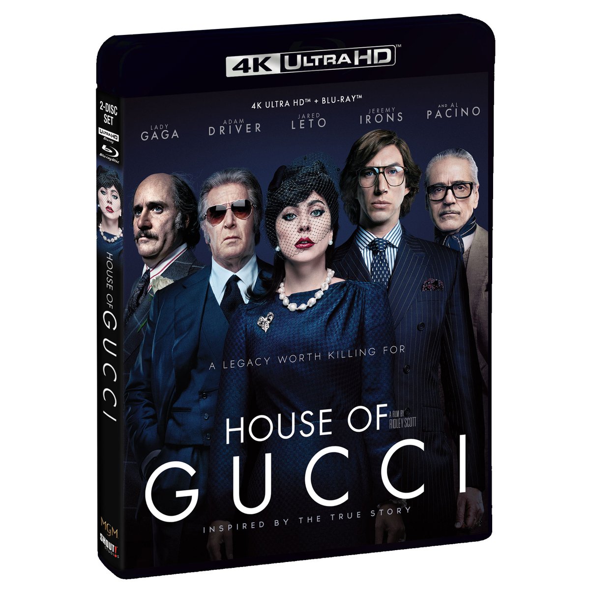 HOUSE OF GUCCI comes to 4K on July 30. When Patrizia Reggiani (@ladygaga ) marries into the Gucci family, her unbridled ambition begins to unravel the family legacy. 

Pre-order: shoutfactory.com/products/house…