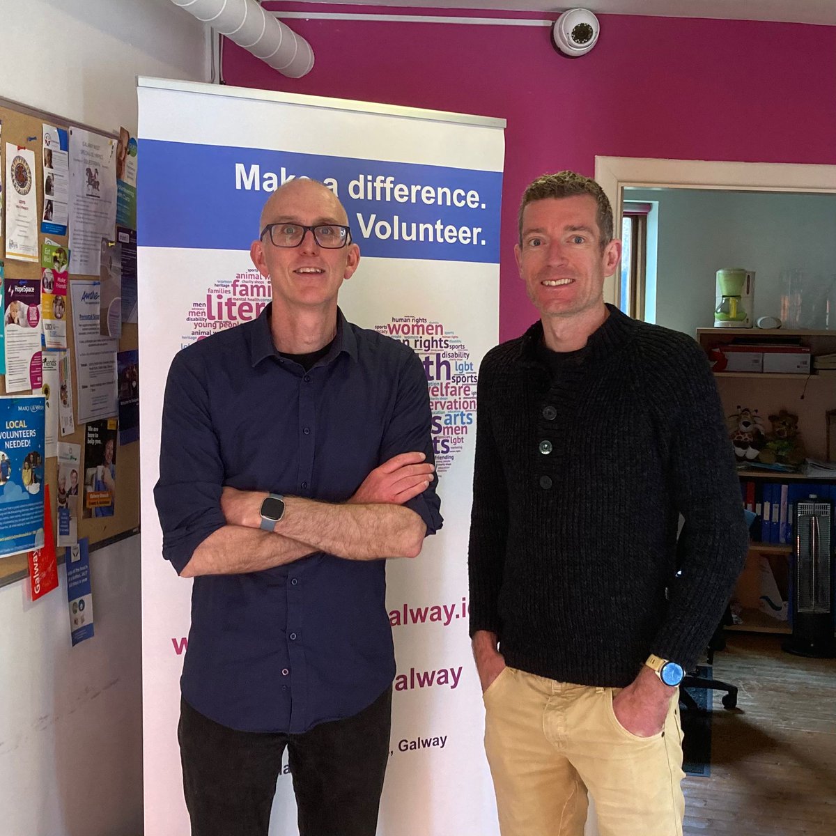 Had a great chat with Donncha today at the Galway Volunteer Centre @volunteergalway. We urgently need a new community hub in the city incorporating office, exhibition, & social enterprise space. I fully support proposals for the old city hall to be repurposed for this use.