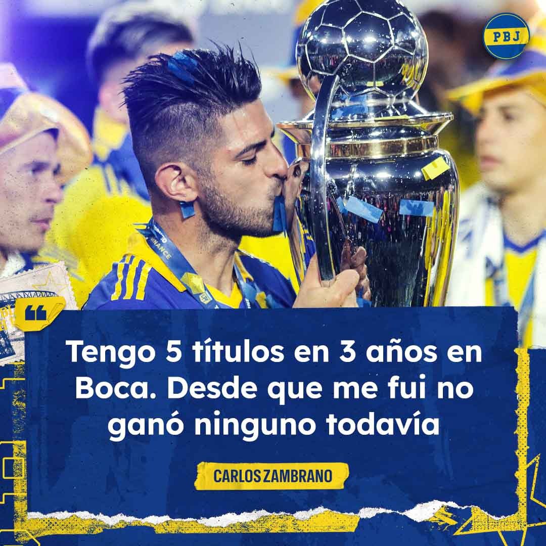 😳 La declaración de Carlos Zambrano sobre su salida de Boca y la actualidad del club. 🔵 Dato importante: el Xeneize ganó la Supercopa Argentina 2023, frente a Patronato, con el peruano ya fuera del club. 💬 ¿Qué piensan?