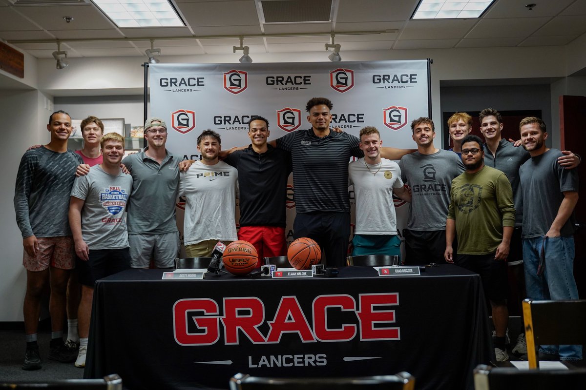 A special morning @gracecollege as Elijah Malone @elimalone55 made his announcement to play next year at Colorado @CUBuffsMBB! Thank you to all those who attended and covered the @GraceBasketball announcement! We are exciting for E & praying for his next chapter! #LancerUp