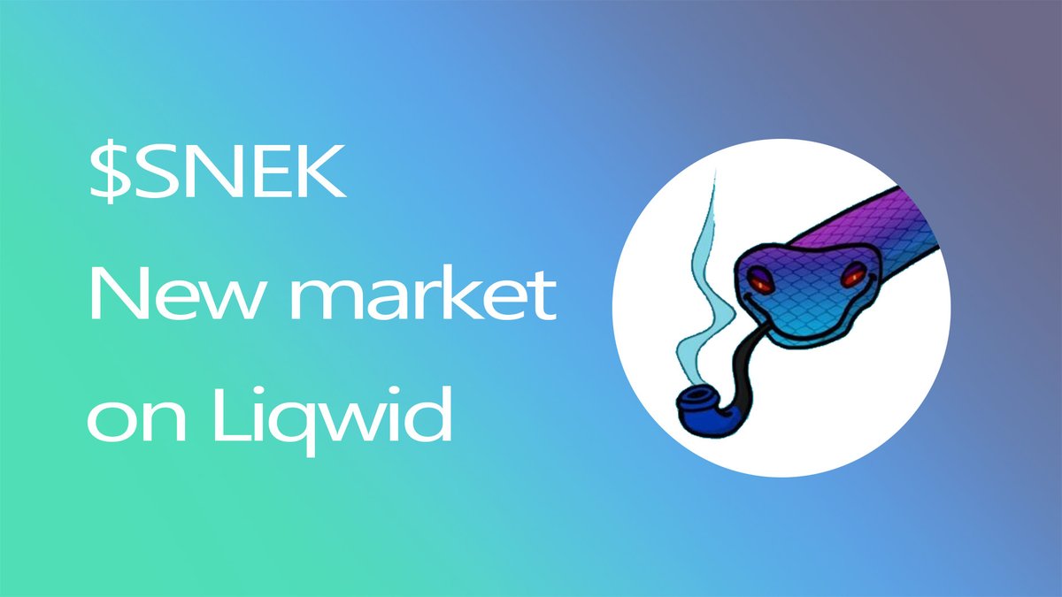 Liqwid $SNEK market is now deployed and SNEK has been enabled as an isolated collateral in the $ADA market according to Proposal #49 v2.liqwid.finance @snek