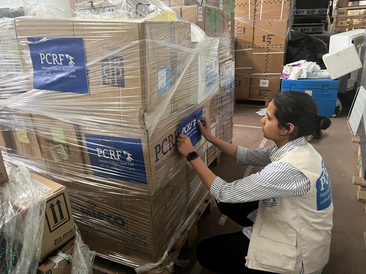 Through cooperative efforts with the @WHO - World Health Organization, PCRF is currently finalizing the shipment of vital medical and dental supplies that will be delivered to our two medical checkpoints in North Gaza, helping to provide local families with desperately needed