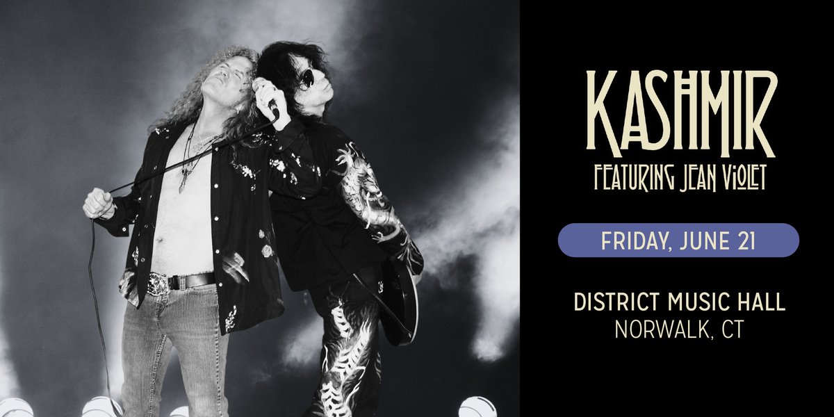 Kashmir: The Spirit of Led Zeppelin is coming to @DistrictNorwalk on Friday June 21st. Tickets are on sale districtmusichall.com

Win tickets this week on #TwitterThursday!