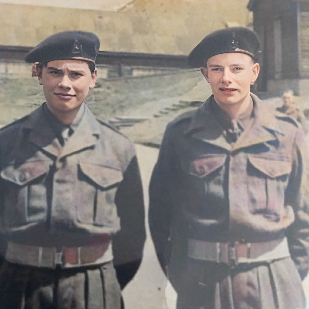 My grandfather (left), Edward Golding, at the start of his national service in 1954.
He went on to be a paratrooper veteran.
At 92, he is a staunch Britain First supporter. He will be voting Britain First / Nick Scanlon this Thursday in the #LondonElections2024