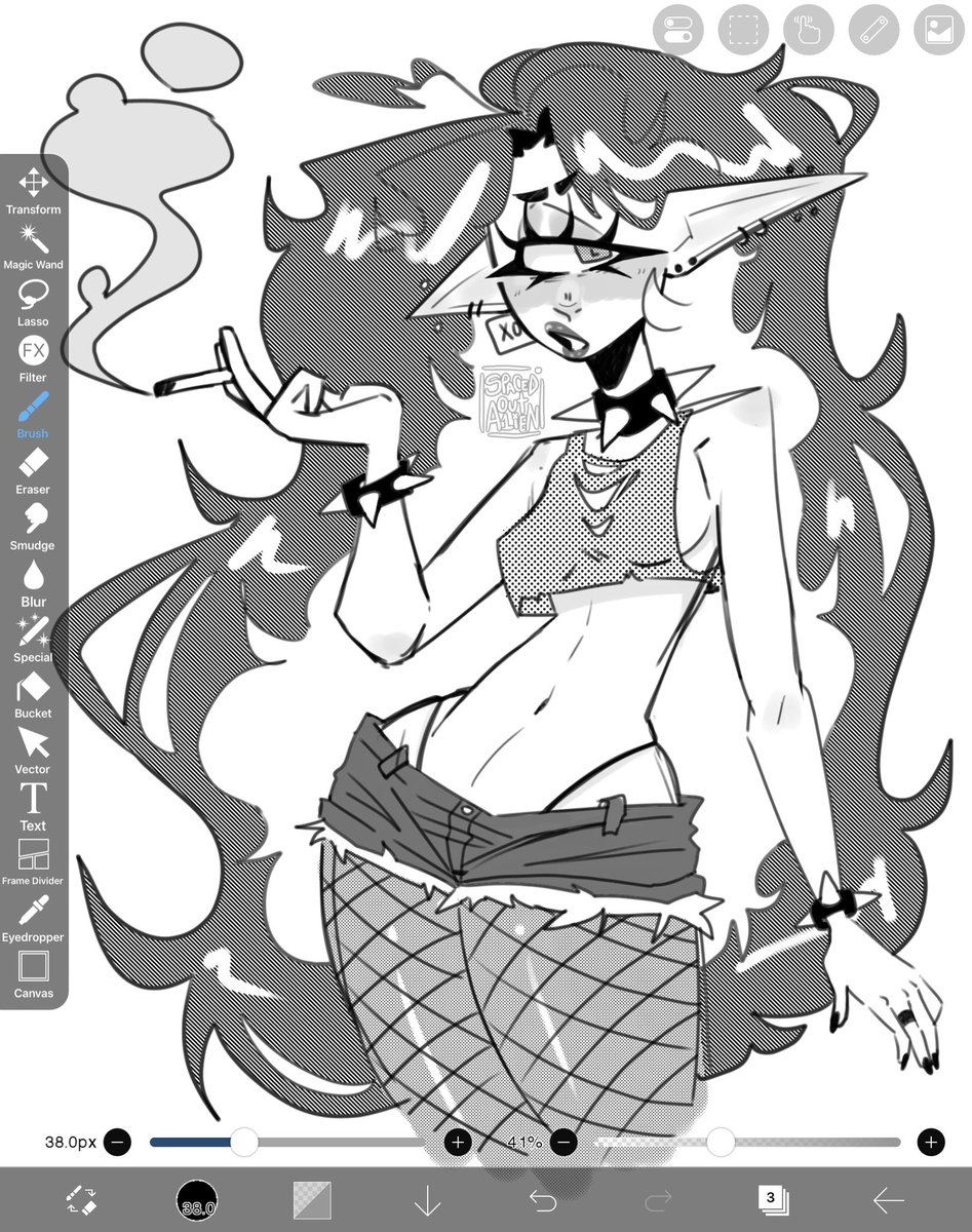 punk oc doodle
#art #monstergirl