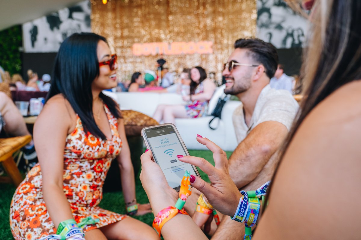 BottleRock is better when you’re connected 🫶 Share your memories as you make them thanks to festival-wide Wi-Fi from @Cisco ✨