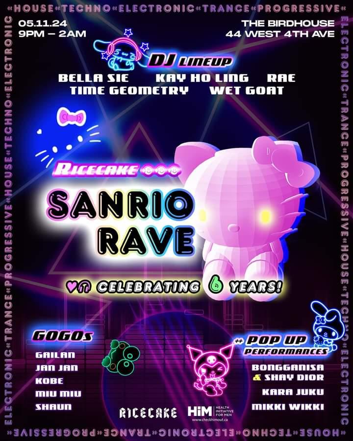 Making my debut at Ricecake on May 11th with plenty of original material in my set (including 2 unreleased IDs). Come dance with me! Tickets here: eventbrite.ca/e/sanrio-rave-…
