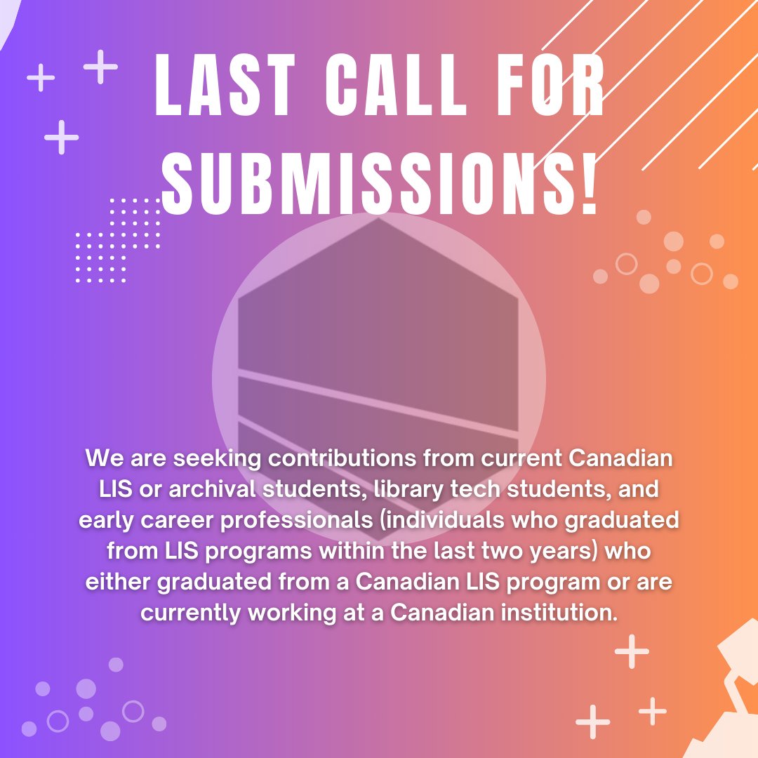 pathjournal's tweet photo. There is one week left until Pathfinder’s submissions close on Sunday, May 5! If you’re a Canadian LIS student or early-career professional and you’ve been thinking about submitting your work, now’s the time. https://t.co/1wt0SwD96w https://t.co/tvLfUg3Uu6