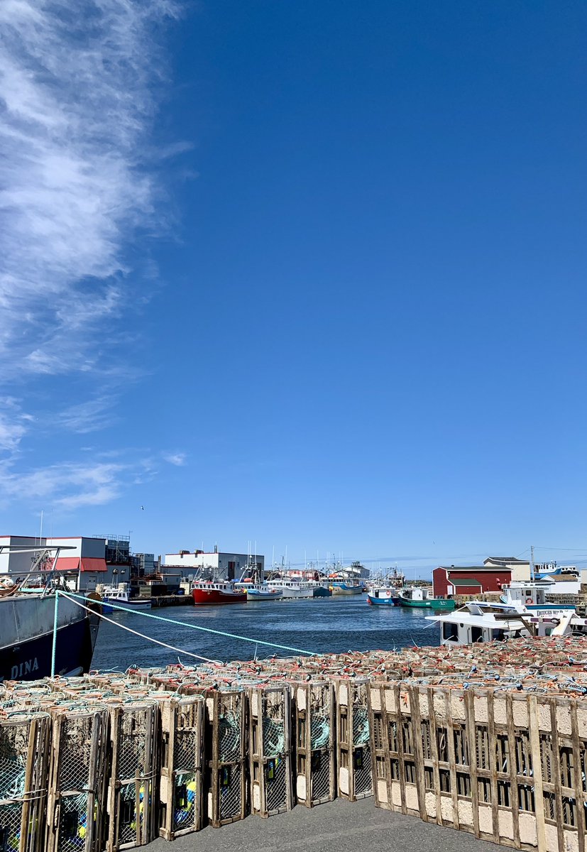 Glace Bay, Cape Breton was looking awesome in the sunshine today. Shaw’s fish market for halibut and fish cakes (salted cod). Fish cake report in am! #CapeBreton