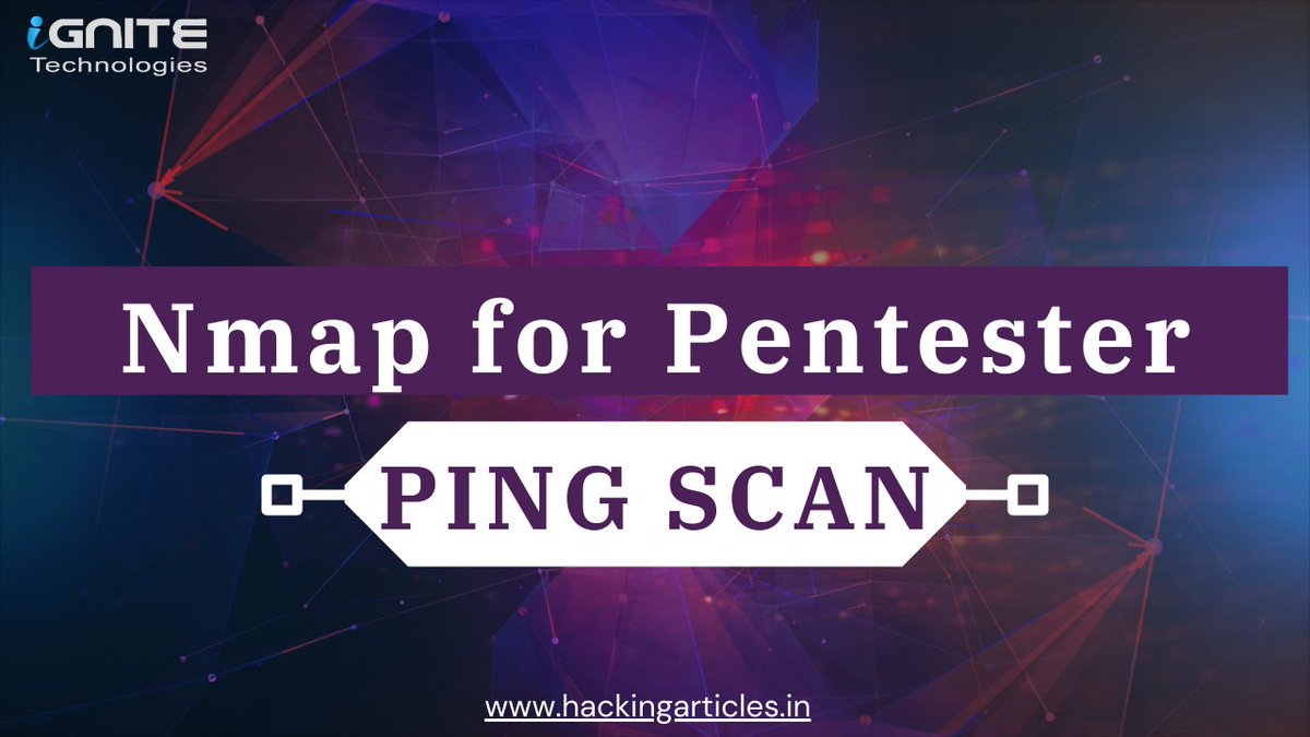 best of Nmap Scan (Part 2)

Packet Trace
hackingarticles.in/understanding-…

Timing Parameters
hackingarticles.in/nmap-scan-with…

Scan with HEX Value
hackingarticles.in/nmap-scans-usi…

Forensic Investigation of Nmap Scan using Wireshark
hackingarticles.in/forensic-inves…

Timing Scan
hackingarticles.in/understanding-…

#infosec…