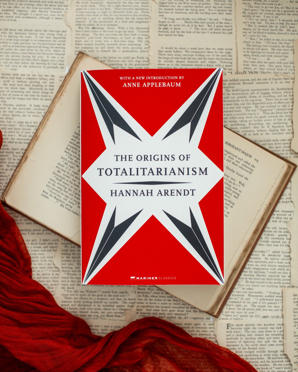 In recent years, The Origins of Totalitarianism has become essential reading as we grapple with the rise of autocrats and tyrannical thought across the globe. We present to you the new Mariner Classics edition—now featuring an introduction by @anneapplebaum.📚