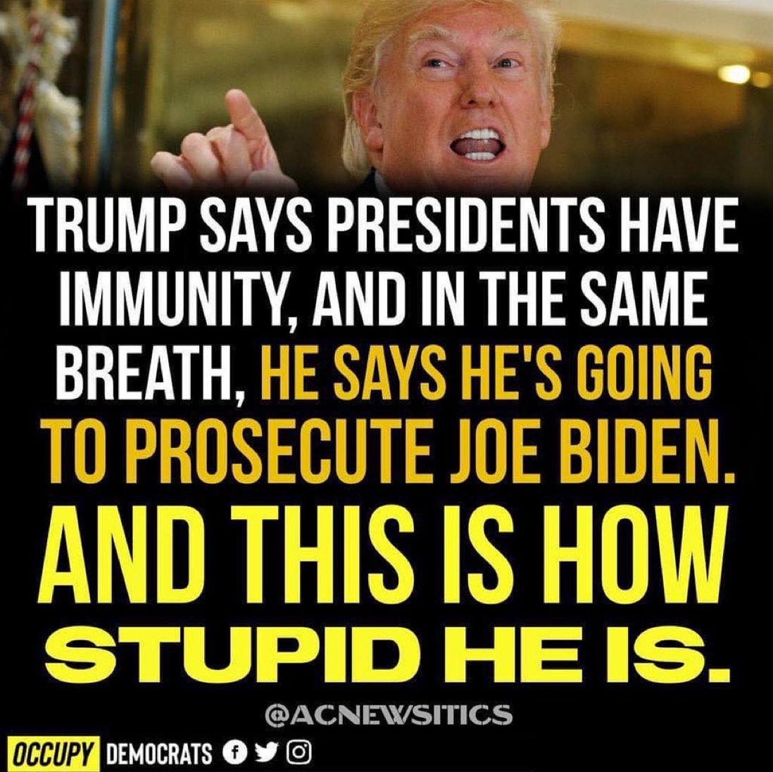 Trump, mAga & even the right wing justices on the #SCOTUS know #PresidentBiden is a good, decent & honorable man. They wouldn’t be arguing for total Presidential immunity while he’s in office if they didn’t. #BidenHarris2024 #VoteBlue