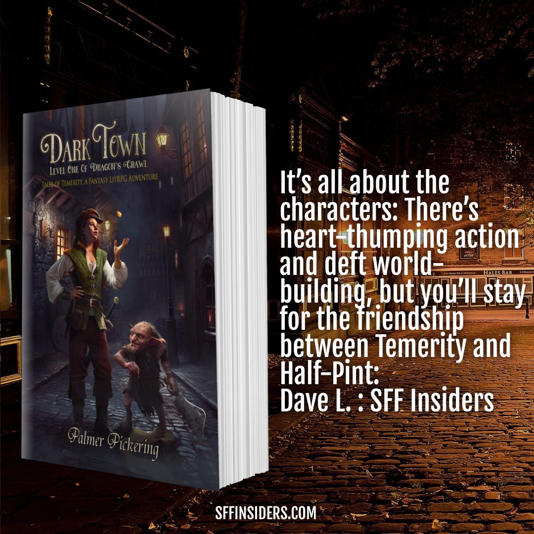 My first official review on @sffinsiders.  Dark Town: A Fantasy LitRPG Adventure by @PalmerPickerin1 .  The book released today and it's so much fun! Check out my thoughts! Link below.