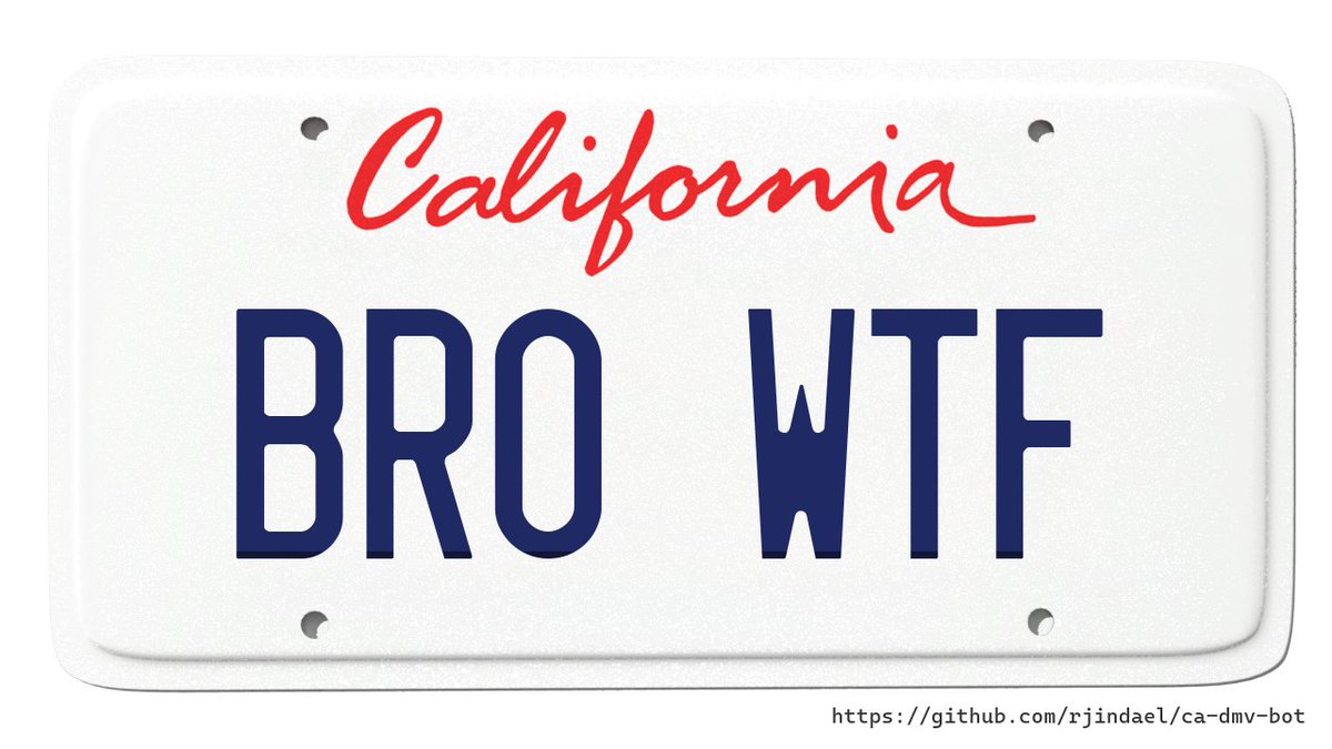 Customer: COLLEGE INSIDE JOKE
DMV: BRO WHAT THE FUCK

Verdict: DENIED