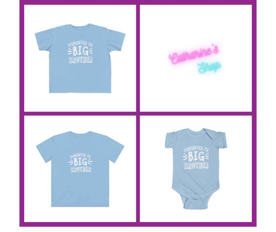 New to my Etsy Shop

#Kids #Tshirt, #Toddler #Tshirt and #Baby #Bodysuits saying:
Promoted to Big Brother 
On them

Perfect for those #PregnancyAnnouncement #photos

#CatharinesShop #SmallBusiness