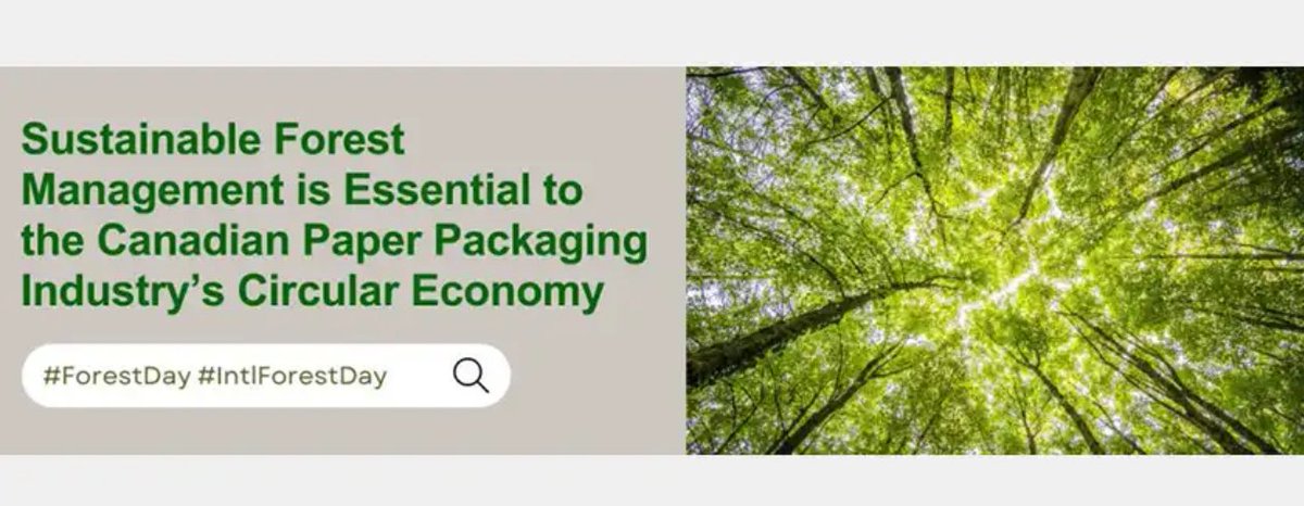 Sustainable forest management is essential to the Canadian paper packaging industry and its circular economy. Read more in this article by @PaperAdvance ! pulse.ly/tb7botwbfd paperadvance