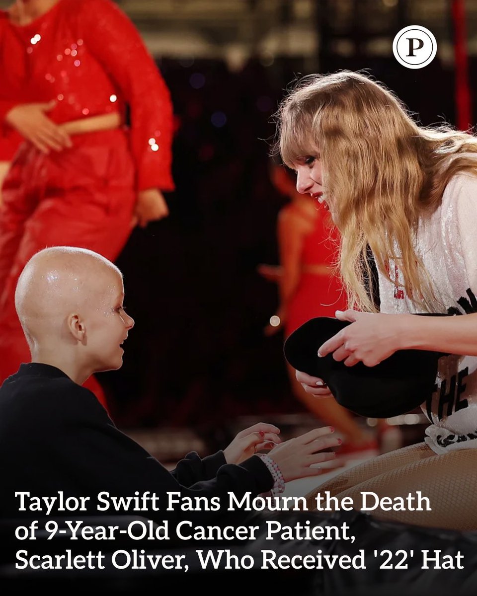 Swifties are mourning the loss of Scarlett Oliver, a 9-year-old fan whose wish to receive Taylor Swift's signed '22' hat during one of her Sydney, Australia, concerts came true in a touching moment. parade.com/news/taylor-sw…