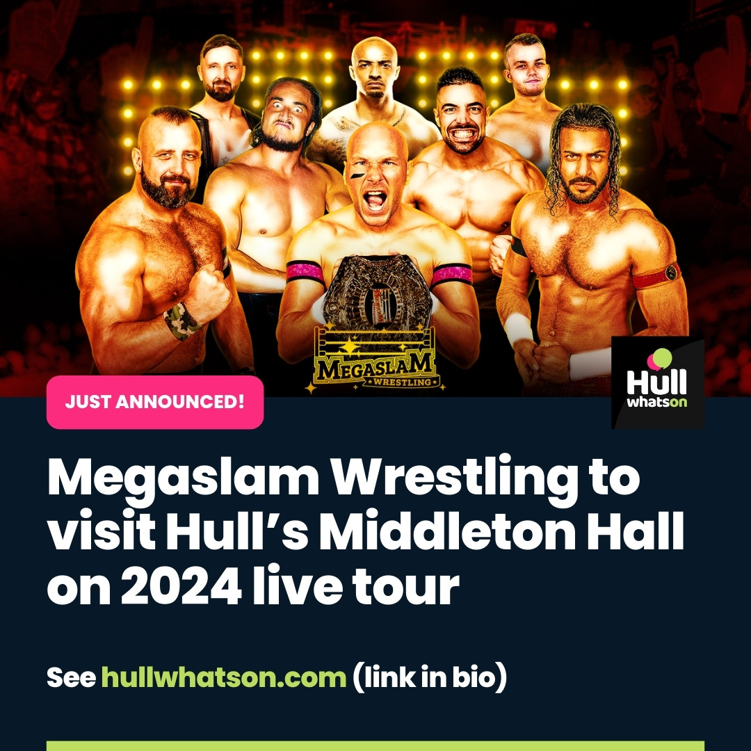 Following sold-out events in Hull, Team Nasty will battle it out with Team Megaslam in this brand-new show, filled with 2 hours of excitement and drama that will get the children on the edge of their seats 😁 See website or 👉 hullwhatson.com/events/megasla… #hull #hullnews #wrestling