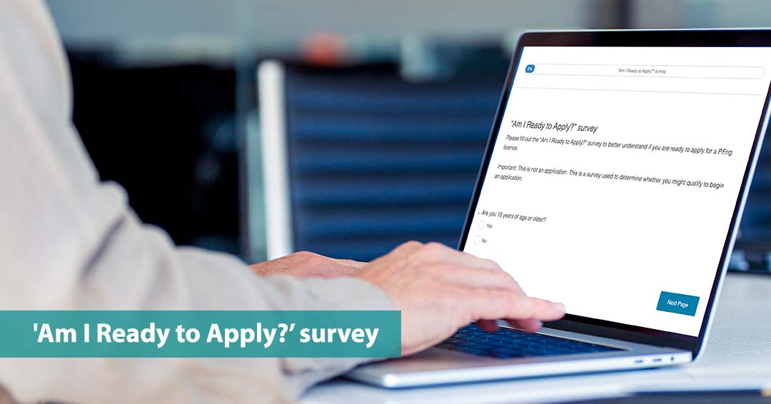 Do you have the educational requirements to become a licensed professional #engineer in Ontario? Complete the 'Am I ready to apply?' survey to determine if you are eligible to apply for a P.Eng. licence: ow.ly/T8ft50PLgM3