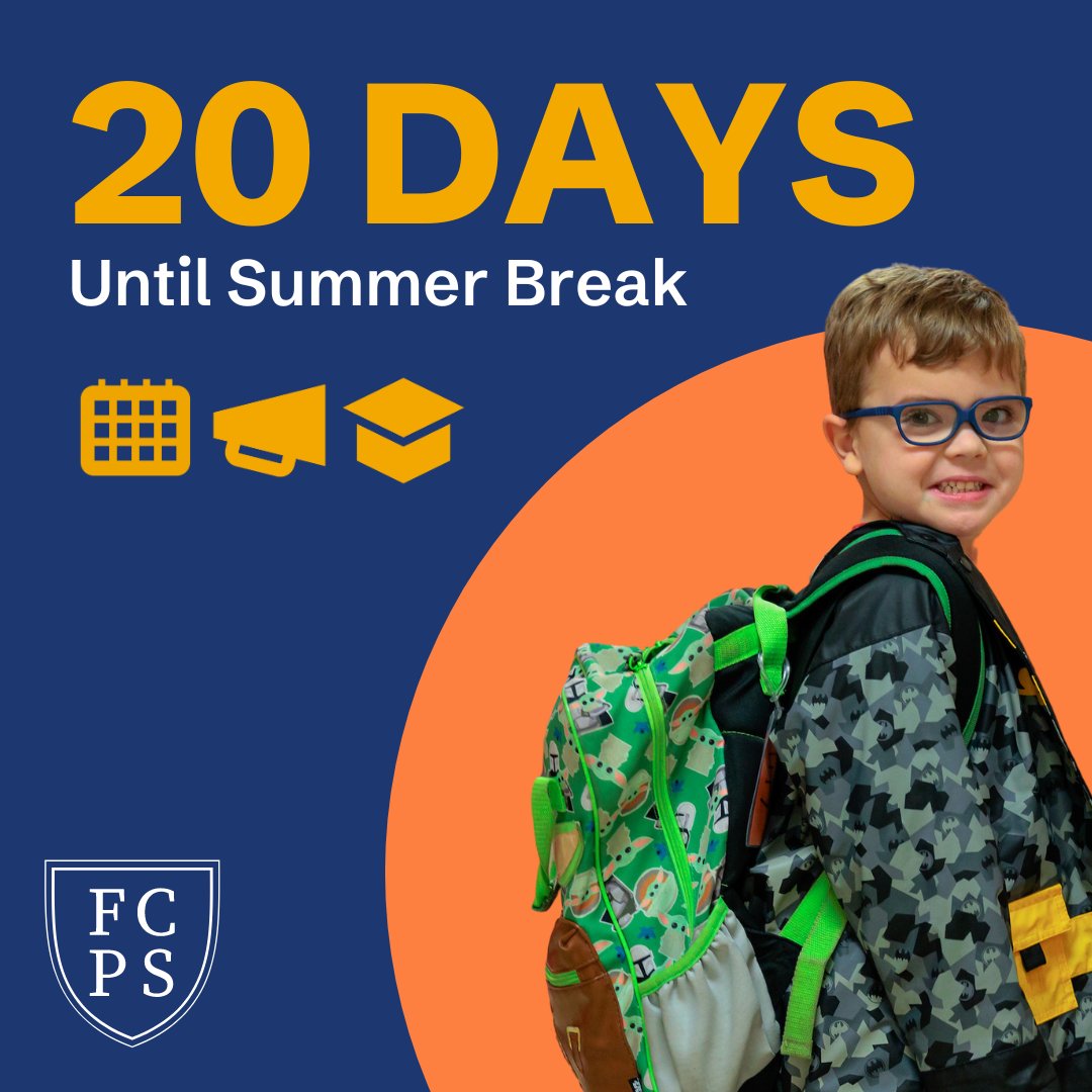 ☀ Summer break is right around the corner! Only 20 more days of school!