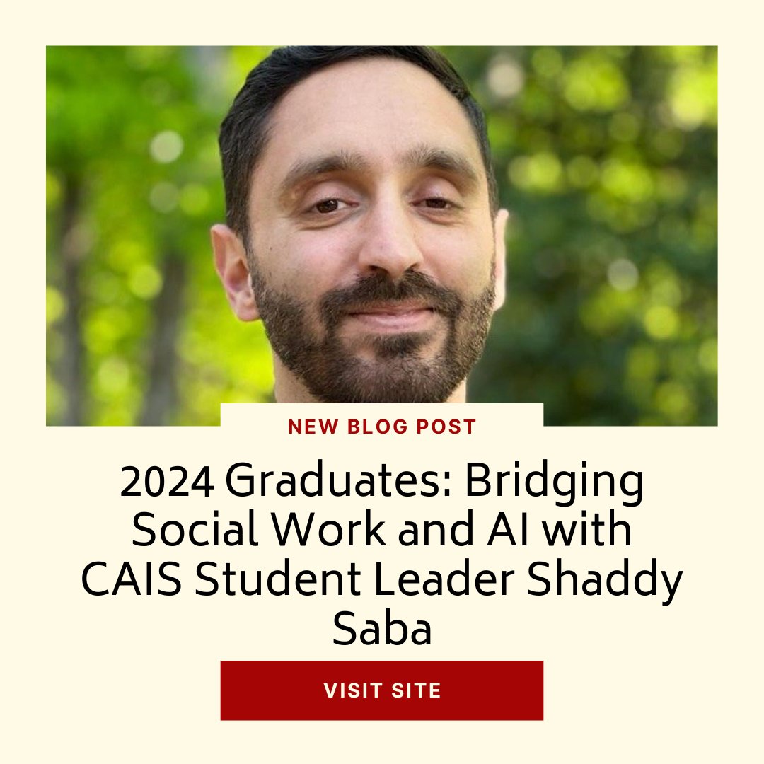 Exciting Blog Alert! Discover the remarkable journey of Shaddy Saba, a Ph.D. candidate at USC Suzanne Dworak-Peck School of Social Work, and his research at the intersection of social work and AI with CAIS. Don't miss out on this read!🎓 cais.usc.edu/news/2024-grad…