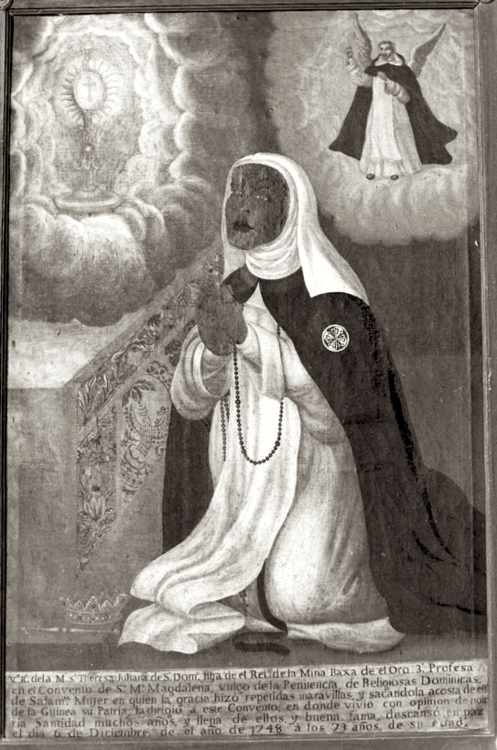 Era una princesa de Baja Mina del Oro, fue esclavizada de niña, entró al servicio de la marquesa de Mancera, profesó como dominica en Salamanca, destacó como escritora y murió con fama de santidad en 1748. Así fue la vida de Teresa Juliana de Santo Domingo, en el siglo Chikaba.