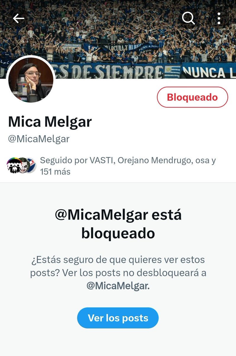 Me bloqueó @MicaMelgar, una diputada del @PCU_FA , los políticos del @Frente_Amplio odian a los migrantes, nos amenazan constantemente y violan los derechos humanos en #Uruguay.