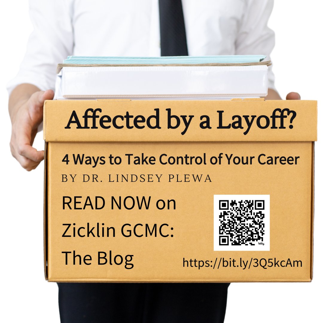 Being affected by a layoff can be frustrating. In this article,  Dr. Lindsey Plewa, Deputy Director and career coach at the GCMC, describes four ways you can take control of your career. Read now on the Zicklin GCMC Blog: bit.ly/3Q5kcAm 

#BeBaruch #ZicklinPride