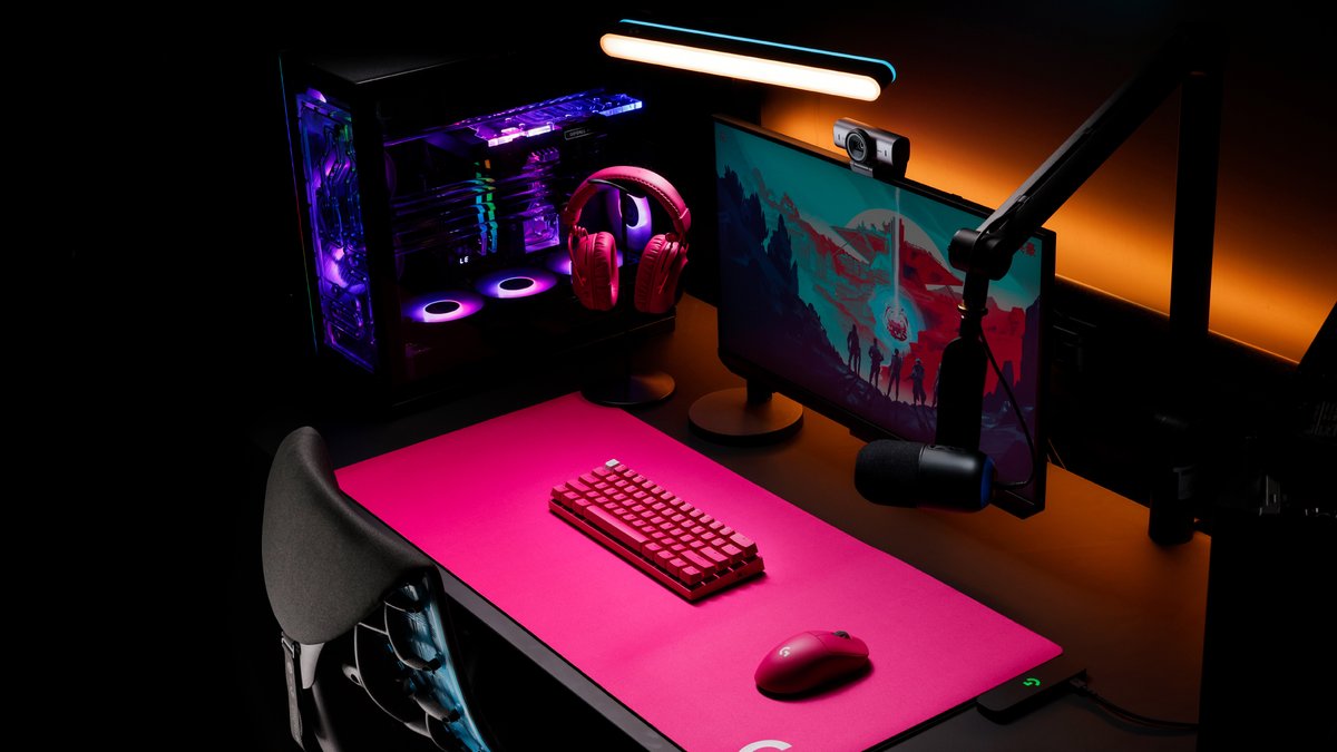 @ someone you know who needs the pink gaming setup buff.