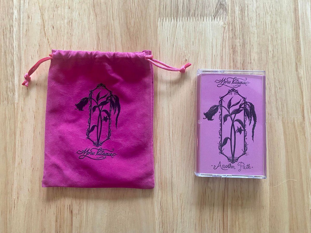 we made another (much shorter) run of Mors Vitaque 'Another Path' tapes. 20 copies dubbed onto c90 cassettes with pro-printed J-cards featuring art by @painxpiss and @unknownrelic. also they come in a nice lil drawstring bag. morsvitaque.bandcamp.com/album/another-…