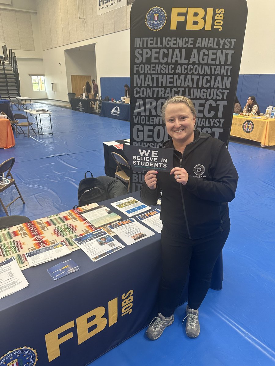 We love connecting with our communities! Our Community Outreach Specialist participated in career fairs at all seven of #Montana’s Indian Reservations, learning about the tribes’ unique traditions and cultures, and sharing information about #FBI jobs and resources.