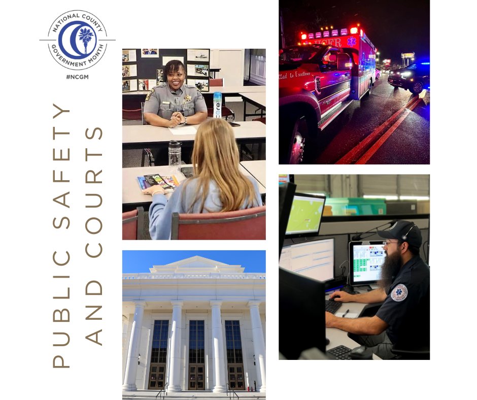 As #NationalCountyGovernmentMonth wraps, let's recognize the county employees ensuring public safety + keeping courts running smoothly. 🚓🏛️ Their dedication and hard work are crucial to our communities. SCAC is thankful for your efforts! #LocalLeaders #StatewideStrength