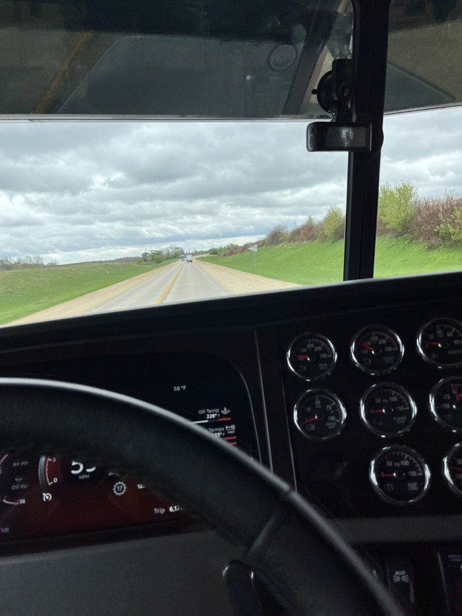 ColeWirth's tweet image. On rain delay so back trucking on a run to Minnesota