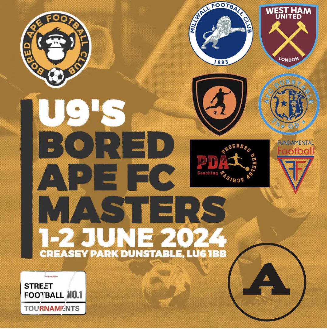 Group A @BoredApe_FC Masters And so the fun begins …. @WestHam @MillwallAcademy @JPProFootball @pdacoaching @U8Afc