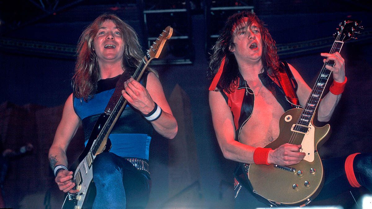 “I was extremely hungover. The producer called me into the studio and had me sit at the desk and do the solo. I was really in pain, but I pulled it off”: Adrian Smith on how Iron Maiden went beyond epic with Powerslave trib.al/VRKexZj