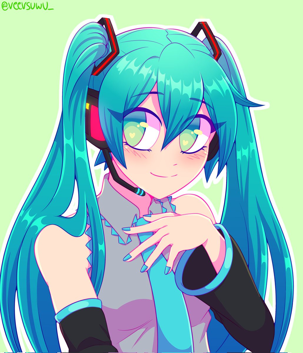 #初音ミク
test drawing on my new tablet :)