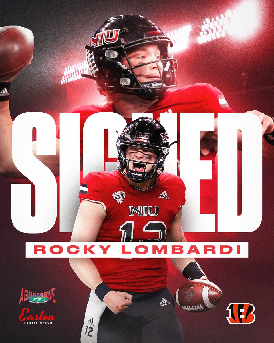 Congrats @rocky_lombardi on signing with the @Bengals !!! @IncAggressive