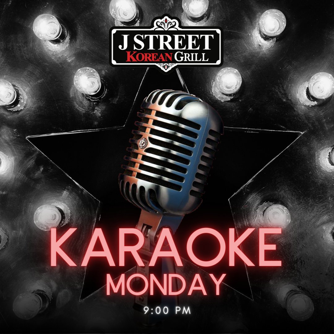 Karaoke Monday is back! 🎤

You don't have to sing in order to win a prize! 🏆
Check it out:
($2 OFF ALL DRINKS)

#JStreetKorean #JStreetKoreanGrill #JStreetKoreanGrillAndBar #KaraokeNight #Karaoke #KaraokeMonday #KoreanBBQ #KoreanFood #HendersonvilleTN #EatHendersonville