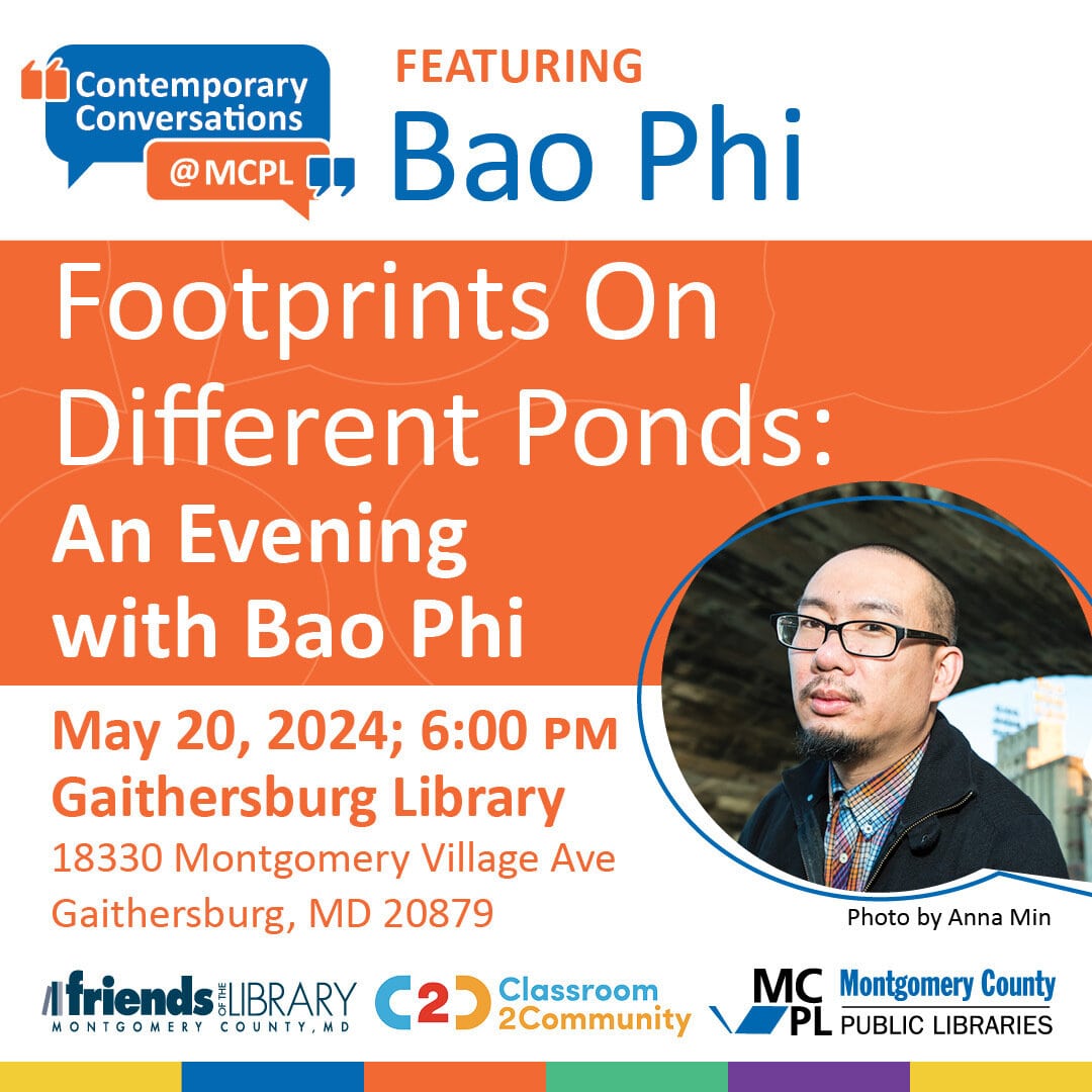 Join us for a mesmerizing evening with Bao Phi, Caldecott winner & poetic maestro, on May 20 at Gaithersburg Library! Dive into the depths of his stories as we celebrate Asian American & Pacific Islander Heritage Month. 🌟📚 Register now! 🔗 ow.ly/nAx250RrcOw