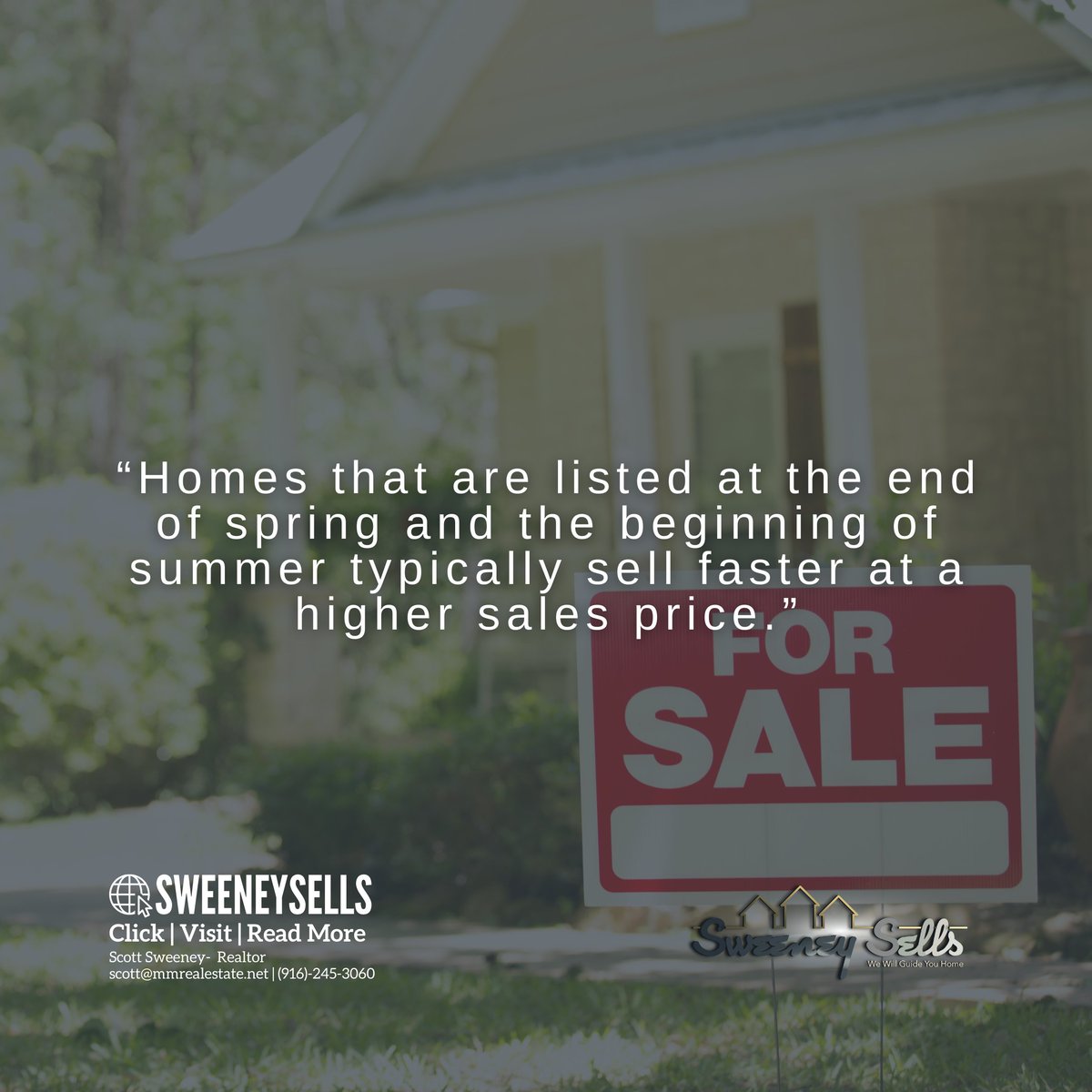 Now’s a Great Time To Sell Your House
🔎Click below to read more, call/text us at (916)-245-3060
💻 | sweeneysells.com

#MMRealEstate #realtor #realestateagent #sweeneysells #listwithsweeney #listingspecialist #sweeneyworldwide
