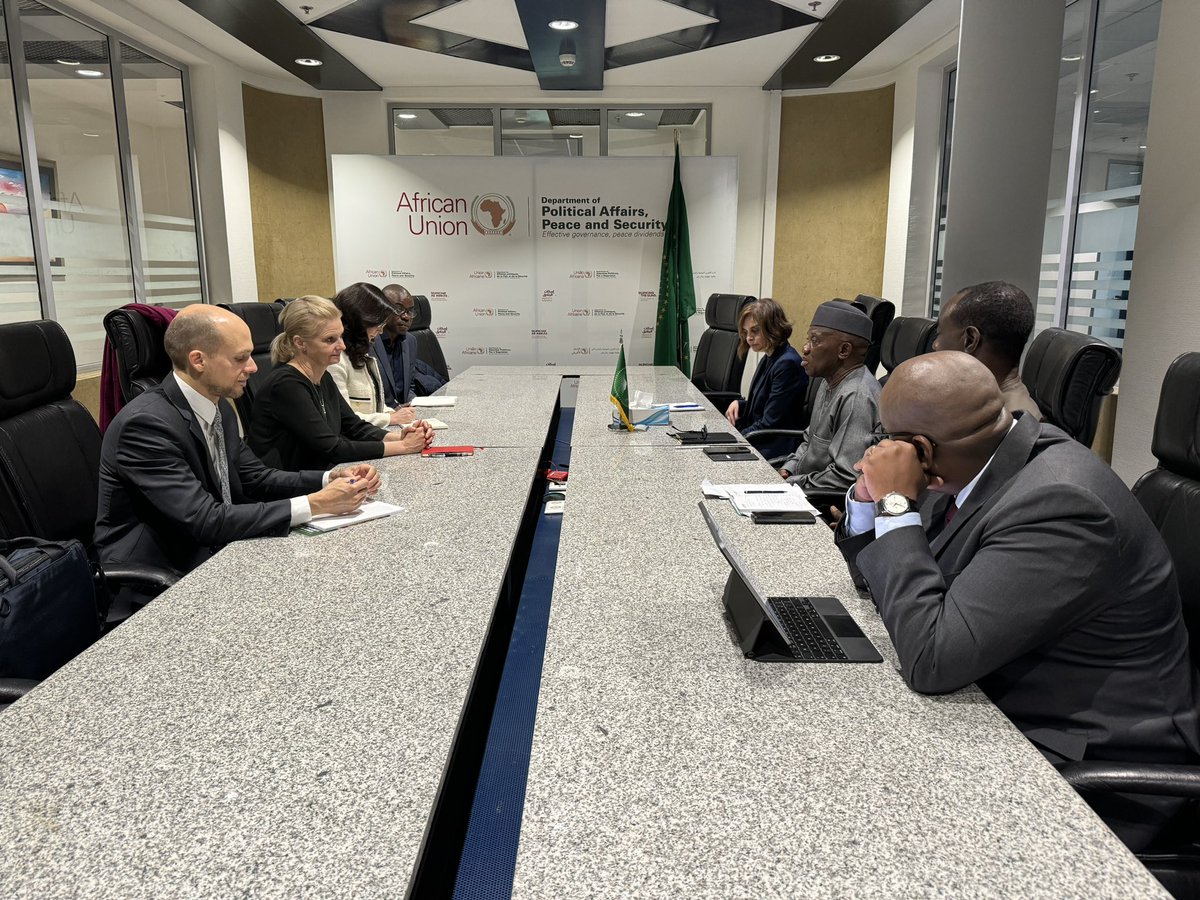 I received the UNSG's Independent team reviewing @UNOAU_ Strategic & Civilian Staffing. I reiterated the importance of the office as a strategic partner playing a key role in facilitating/coordinating engagements between the AU & various UN offices in governance, peace & security